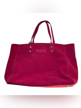 MILA Fuchsia Suede Luxe Bag Tote